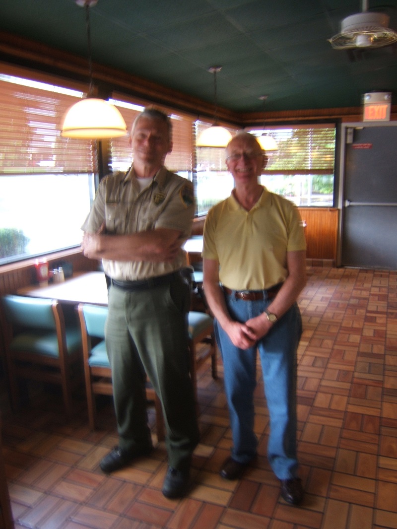 Bob Fulcher, Manager of the Cumberland Trail and David King, Saltaire Historian